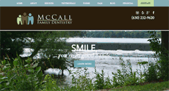 Desktop Screenshot of mccallfamilydentistry.com
