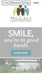 Mobile Screenshot of mccallfamilydentistry.com
